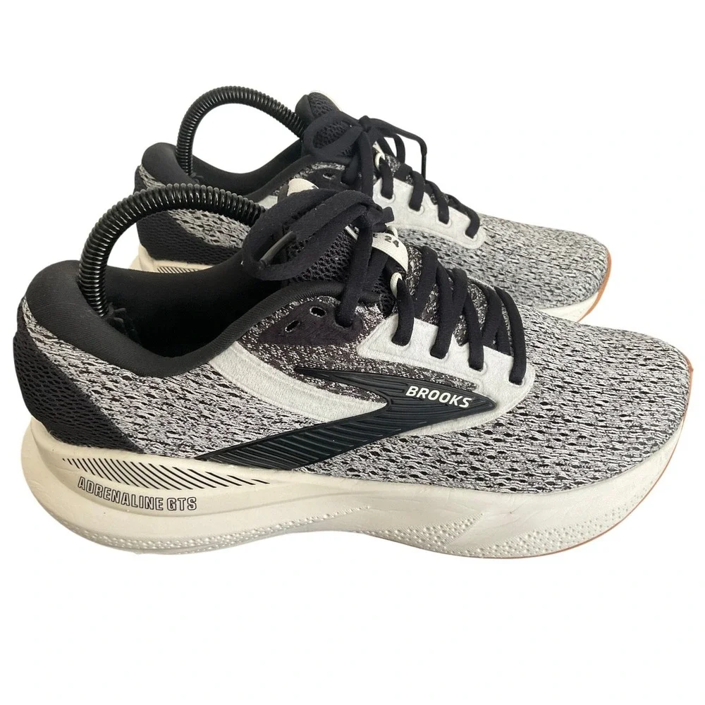 Brooks Adrenaline GTS 24 Womens Running Shoes Grey Black 1204261B132 Size 8.5